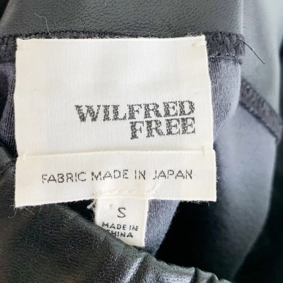 Wilfred Free Daria Ankle Pant Black Vegan Leather Sz Small - Picture 7 of 7